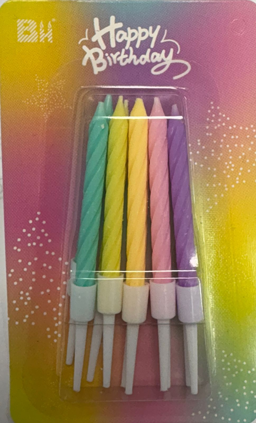 Vela Espiral Chica x10 